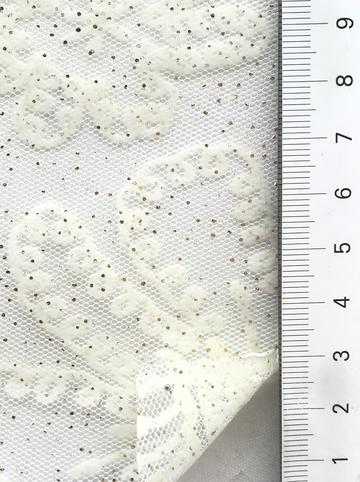 Polyester Flocking Embellished Tulle