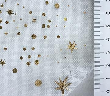 Polyester Foil Embellished Tulle