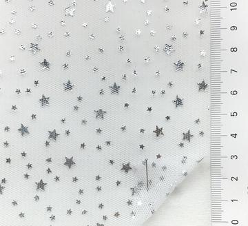 Polyester Foil Embellished Tulle