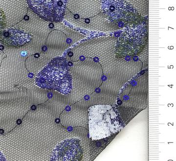 Polyester Embroidery Embellished Tulle