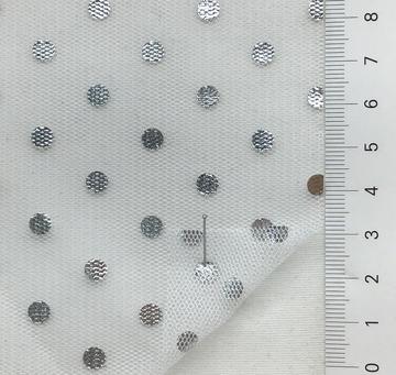Polyester Foil Embellished Tulle