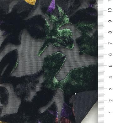 Polyester Flocking Chiffon
