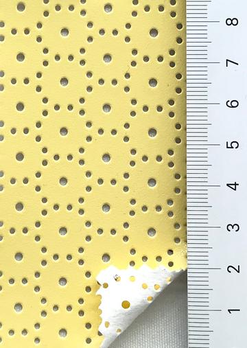 Viscose Rayon-blend Perforated Vegan Leather