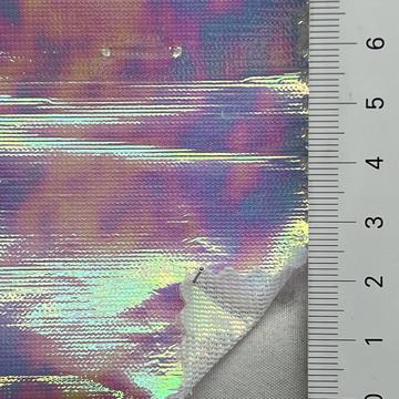 Polyester PU Coated (front) Embellished Tulle