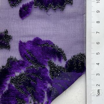 Viscose Rayon-blend Burnout Velveteen