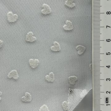 Polyester Flocking Embellished Tulle