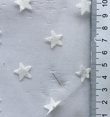 Polyester-blend Flocking Embellished Tulle