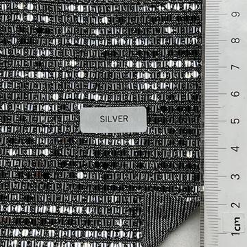 Nylon-blend Foil Jacquard Knit