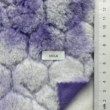 Polyester Embossed Vegan Fur