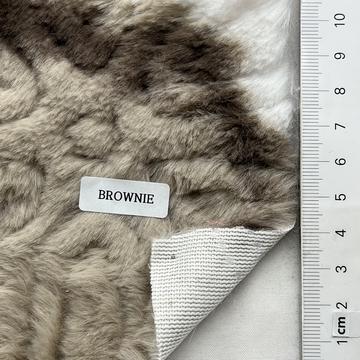 Polyester Embossed Vegan Fur