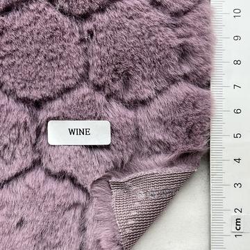 Polyester Embossed Vegan Fur