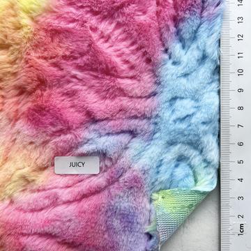 Polyester Embossed Vegan Fur
