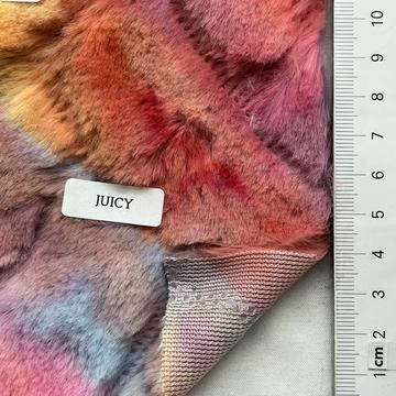 Polyester Embossed Vegan Fur