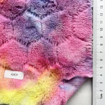 Polyester Embossed Vegan Fur