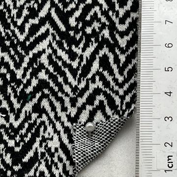 Cotton-blend Jacquard Knit