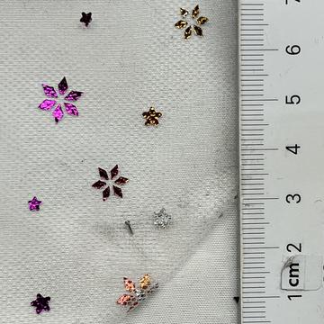 Polyester Foil Embellished Tulle