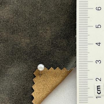 Polyester-blend PU Coated (front) Vegan Leather