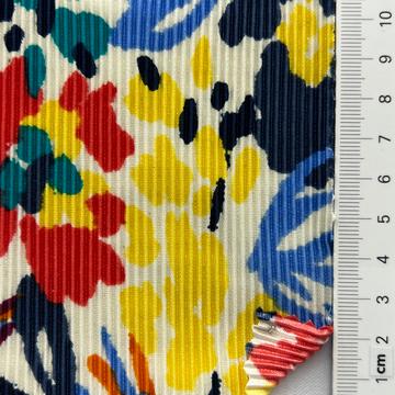 Polyester Pleated Double Knit