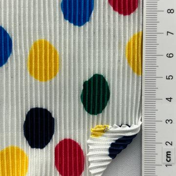 Polyester Pleated Double Knit