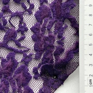 Viscose Rayon-blend Flocking Lace