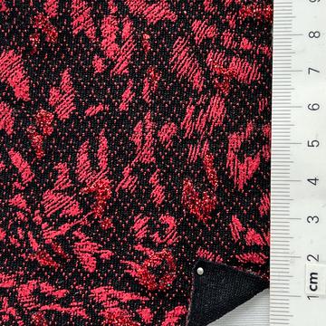 Nylon-blend Glitter Jacquard Knit