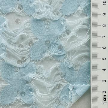 Polyester-blend Burnout Single Jersey
