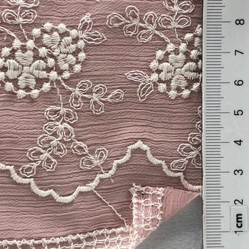 Cotton-blend Embroidery Georgette