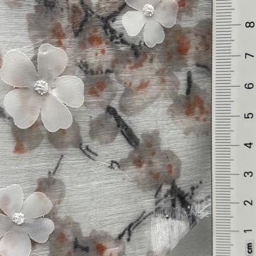 Polyester Embroidery Organza