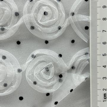 Polyester Flocking Lace