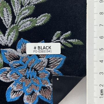 Polyester-blend Puff Print Velvet