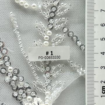Polyester Embroidery Embellished Tulle