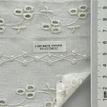 Cotton-blend Embroidery Voile