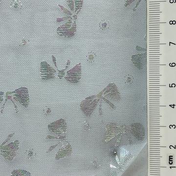 Nylon Foil Embellished Tulle