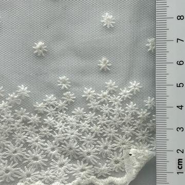 Polyester-blend Embroidery Organza
