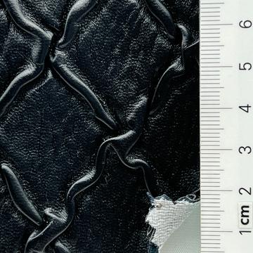 Polyester Pleated Vegan Leather