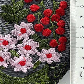 Polyester Embroidery Embellished Tulle