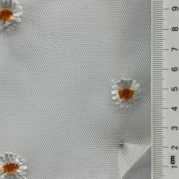 Polyester Embroidery Embellished Tulle