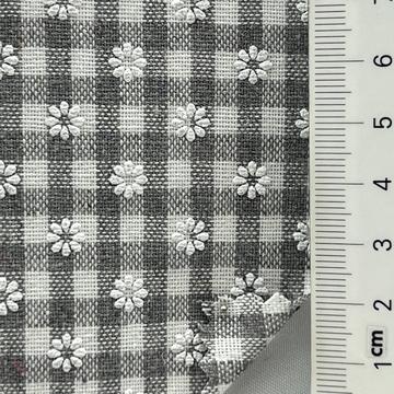 Polyester-blend Puff Print Plain Weave