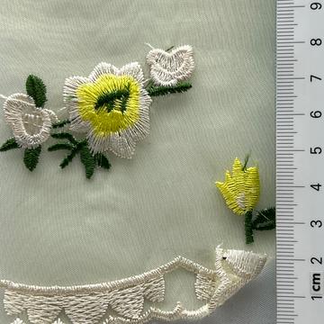 Polyester Embroidery Organza