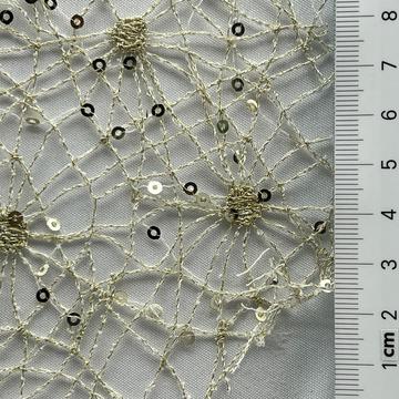 Polyester Embroidery Embellished Tulle