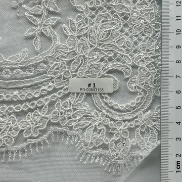Viscose Rayon Sequin Embellished Tulle