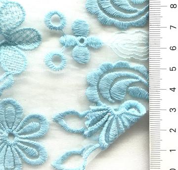 Nylon-blend Embroidery Organza