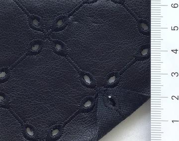 Viscose Rayon Perforated Vegan Leather