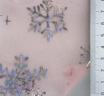 Polyester Foil Embellished Tulle